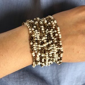 Beige and brown bracelet